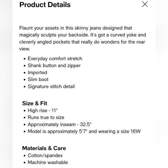 Host Pick NWT SEVEN7 JEANS Bombshell High Rise Bootcut Plus Size - Picture 11 of 11